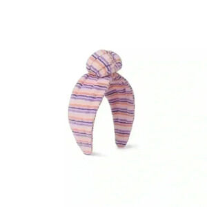 NWT Janie and Jack Bright Violet Stripe STRIPED TERRY KNOT HEADBAND one size
